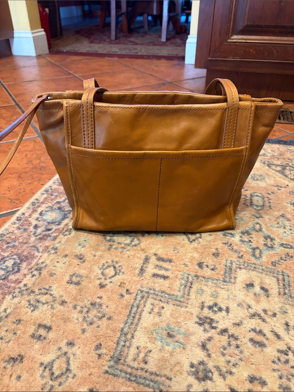 Hobo Classic Tote Bag in Cognac Leather